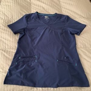 Navy blue Scrub Tops- 3